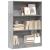 Bibliotecă, gri beton, 80x24x109 cm, lemn prelucrat GartenMobel Dekor