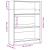 Bibliotecă, stejar fumuriu, 80x24x109 cm, lemn prelucrat GartenMobel Dekor