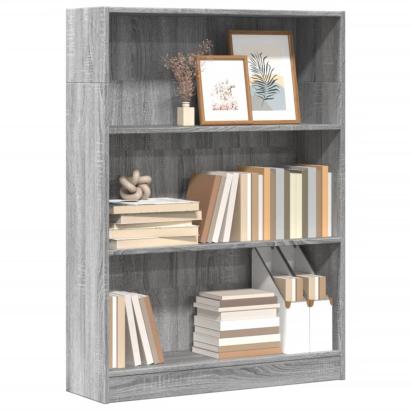 Bibliotecă, gri sonoma, 80x24x109 cm, lemn prelucrat GartenMobel Dekor