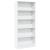 Bibliotecă, alb, 80x24x176 cm, lemn prelucrat GartenMobel Dekor