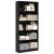 Bibliotecă, negru, 80x24x176 cm, lemn prelucrat GartenMobel Dekor