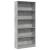 Bibliotecă, gri beton, 80x24x176 cm, lemn prelucrat GartenMobel Dekor