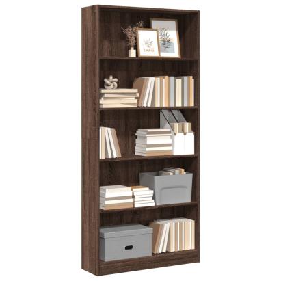 Bibliotecă, stejar maro, 80x24x176 cm, lemn prelucrat GartenMobel Dekor