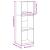 Bibliotecă, alb, 40x30x114 cm, lemn prelucrat GartenMobel Dekor