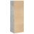 Bibliotecă, gri beton, 40x30x114 cm, lemn prelucrat GartenMobel Dekor