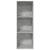 Bibliotecă, gri beton, 40x30x114 cm, lemn prelucrat GartenMobel Dekor