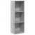 Bibliotecă, gri sonoma, 40x30x114 cm, lemn prelucrat GartenMobel Dekor