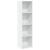 Bibliotecă, alb, 40x30x152 cm, lemn prelucrat GartenMobel Dekor