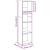 Bibliotecă, alb, 40x30x152 cm, lemn prelucrat GartenMobel Dekor