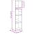 Bibliotecă, gri beton, 40x30x152 cm, lemn prelucrat GartenMobel Dekor