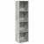 Bibliotecă, gri beton, 40x30x152 cm, lemn prelucrat GartenMobel Dekor