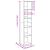 Bibliotecă, gri beton, 40x30x189 cm, lemn prelucrat GartenMobel Dekor