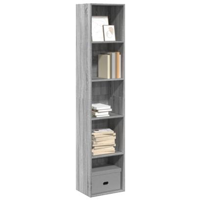 Bibliotecă, gri sonoma, 40x30x189 cm, lemn prelucrat GartenMobel Dekor