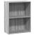 Bibliotecă, gri sonoma, 60x30x77 cm, lemn prelucrat GartenMobel Dekor