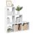 Bibliotecă/separator cameră 3 niveluri , alb, 99x29x99 cm, lemn GartenMobel Dekor