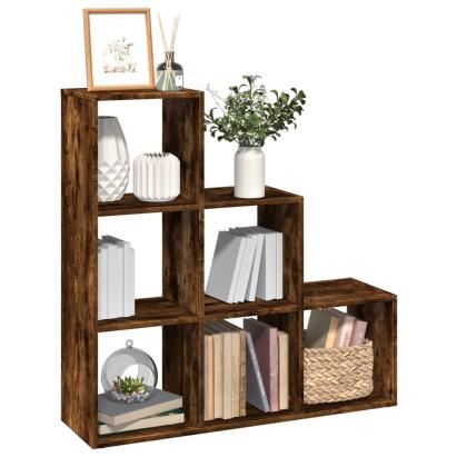Bibliotecă/separator cameră 3 niveluri stejar 99x29x99 cm lemn GartenMobel Dekor