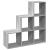 Bibliotecă/separator, 3 niveluri  gri sonoma 99x29x99 cm lemn GartenMobel Dekor