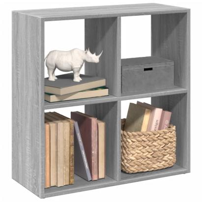 Bibliotecă/separator cameră gri sonoma 69,5x29x69,5 cm lemn GartenMobel Dekor