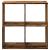 Bibliotecă/separator cameră lemn vechi 69,5x29x69,5 cm lemn GartenMobel Dekor