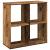 Bibliotecă/separator cameră lemn vechi 69,5x29x69,5 cm lemn GartenMobel Dekor