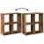 Bibliotecă/separator cameră lemn vechi 69,5x29x69,5 cm lemn GartenMobel Dekor