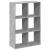 Bibliotecă/separator cameră gri beton 69,5x29x103,5 cm lemn GartenMobel Dekor