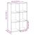 Bibliotecă/separator cameră gri beton 69,5x29x103,5 cm lemn GartenMobel Dekor