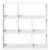 Bibliotecă/separator cameră alb 102x29x103,5 cm lemn prelucrat GartenMobel Dekor
