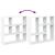 Bibliotecă/separator cameră alb 102x29x103,5 cm lemn prelucrat GartenMobel Dekor