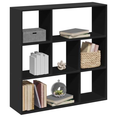 Bibliotecă/separator cameră negru 102x29x103,5 cm lemn GartenMobel Dekor