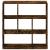 Bibliotecă/separator cameră stejar fumuriu 102x29x103,5 cm lemn GartenMobel Dekor