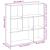 Bibliotecă/separator cameră stejar fumuriu 102x29x103,5 cm lemn GartenMobel Dekor