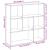 Bibliotecă/separator cameră gri sonoma 102x29x103,5 cm lemn GartenMobel Dekor