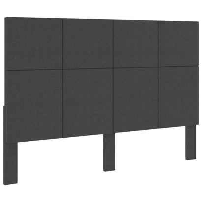 Tăblie de pat, gri închis, 160 x 200 cm, material textil  GartenMobel Dekor