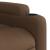 Fotoliu rabatabil electric, maro, material textil GartenMobel Dekor
