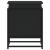 Cutie de depozitare cu capac negru 40x40x51,5 cm lemn prelucrat GartenMobel Dekor