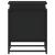 Cutie de depozitare cu capac negru 40x40x51,5 cm lemn prelucrat GartenMobel Dekor