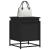 Cutie de depozitare cu capac negru 40x40x51,5 cm lemn prelucrat GartenMobel Dekor
