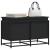 Cutie de depozitare cu capac negru 80x40x51,5 cm lemn prelucrat GartenMobel Dekor