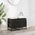 Cutie de depozitare cu capac negru 80x40x51,5 cm lemn prelucrat GartenMobel Dekor
