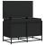 Cutie de depozitare cu capac negru 80x40x51,5 cm lemn prelucrat GartenMobel Dekor