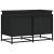 Cutie de depozitare cu capac negru 80x40x51,5 cm lemn prelucrat GartenMobel Dekor