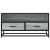 Dulap TV, gri sonoma, 80x34,5x40 cm, lemn prelucrat și metal GartenMobel Dekor
