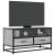 Dulap TV, gri sonoma, 80x34,5x40 cm, lemn prelucrat și metal GartenMobel Dekor