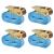 Chingi fixare cu clichet 4 buc, 0,8 tone, 6 m x 25 mm, albastru GartenMobel Dekor