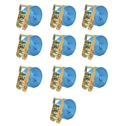 Chingi fixare cu clichet, 10 buc, 2 tone, 6 m x 38 mm, albastru GartenMobel Dekor
