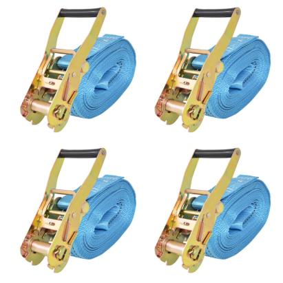 Chingi fixare cu clichet, 4 buc, 4 tone, 8 m x 50 mm, albastru GartenMobel Dekor