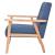 Set de canapele, 3 piese, albastru, material textil GartenMobel Dekor