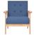 Set de canapele, 3 piese, albastru, material textil GartenMobel Dekor