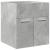 Set mobilier de baie, 3 piese, gri beton, lemn compozit GartenMobel Dekor